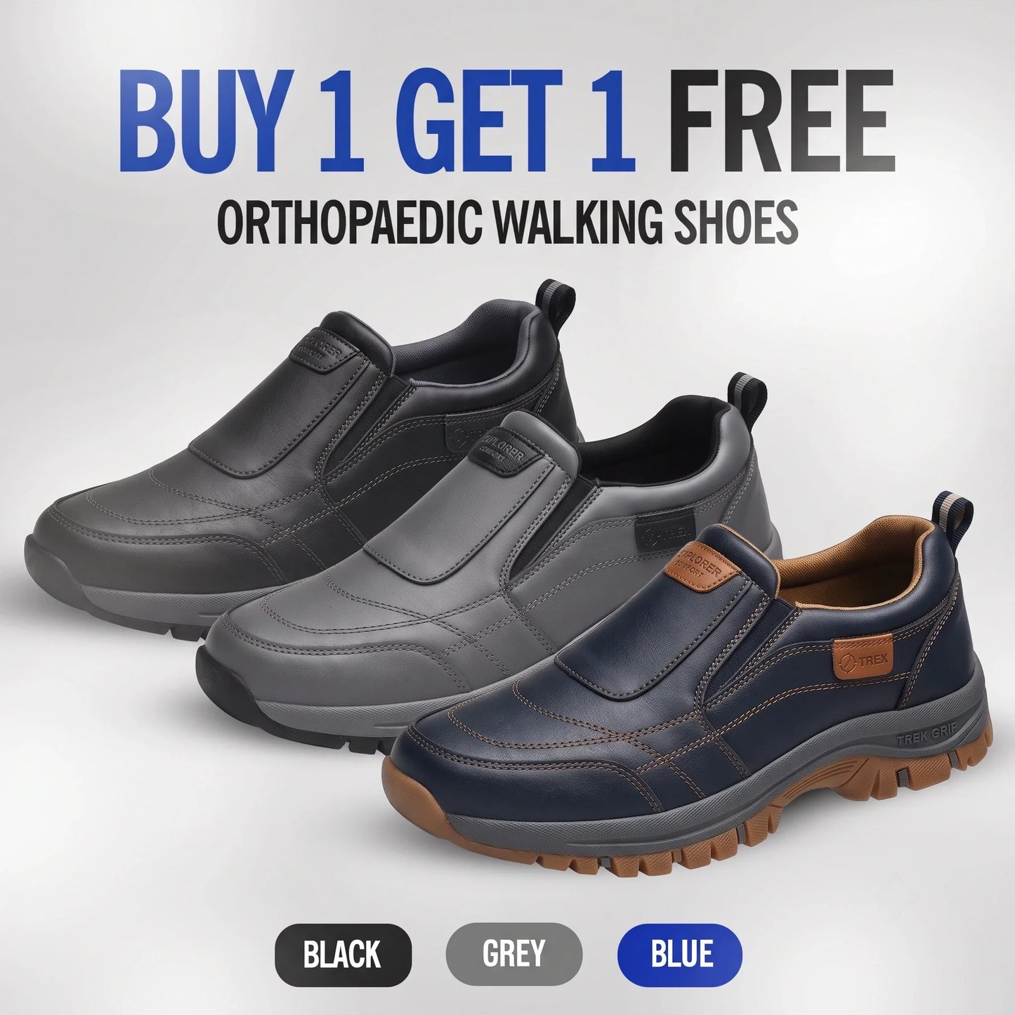 Buy 1 Get 1 Free – StepActive Orthopaedic Walking Shoes